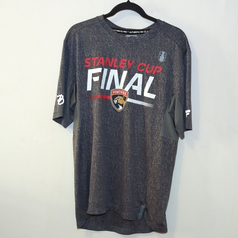 Fanatics NHL Florida Panthers Authentic Pro 2023 Stanley Cup Final Tee Size L